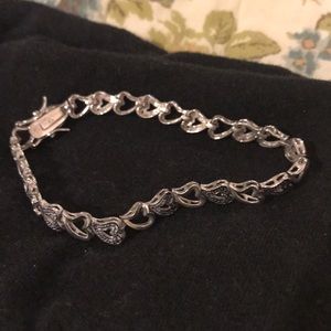 Heart Tennis Bracelet